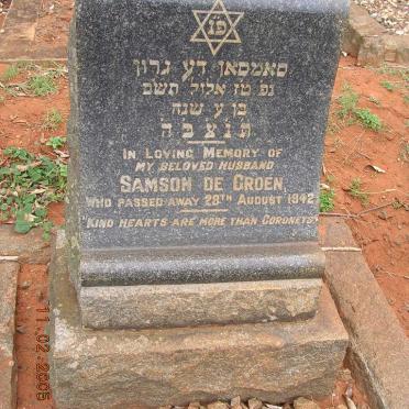 GROEN Samson, de -1942