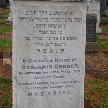 GROBER Benjamin -1928