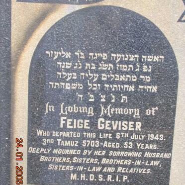 GEVISER Feige -1943