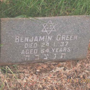 GREEN Benjamin -1937