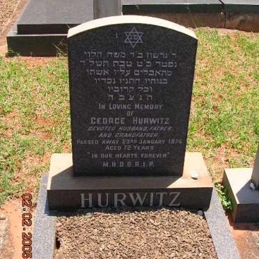 HURWITZ George -1974
