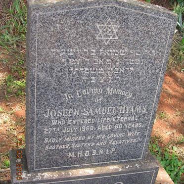 HYAMS Joseph Samuel -1960
