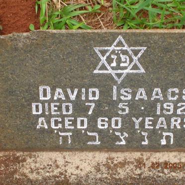 ISAACS David -1929