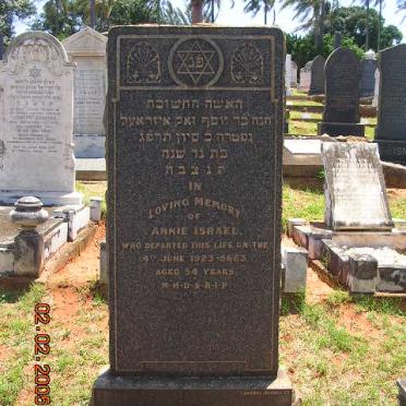 ISRAEL Annie -1923