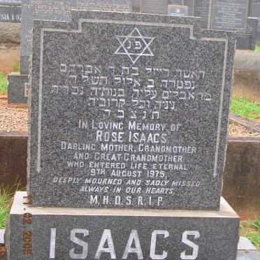 ISAACS Rose -1975