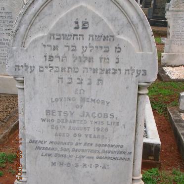 JACOBS Betsy -1926