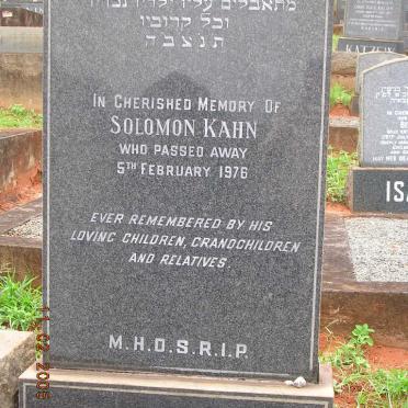 KAHN Solomon -1976