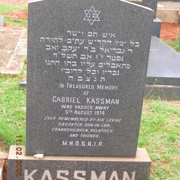 KASSMAN Gabriel -1974