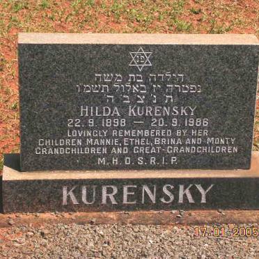 KURENSKY Hilda 1898-1986