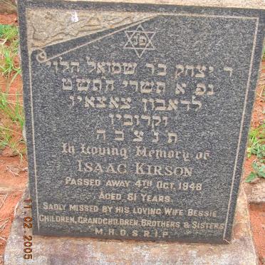 KIRSON Isaac -1948