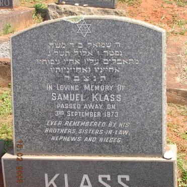 KLASS Samuel -1973