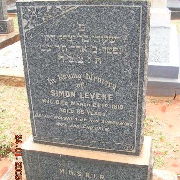 LEVENE Simon -1919