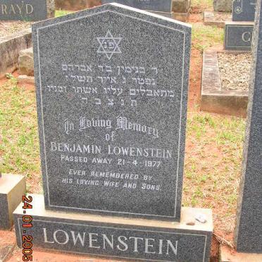 LOWENSTEIN Benjamin -1977