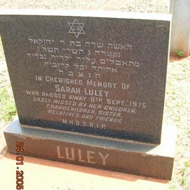 LULEY Sarah -1975