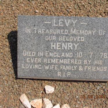 LEVY Henry -1978