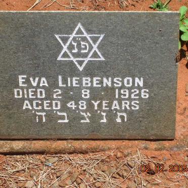 LIEBENSON Eva -1926