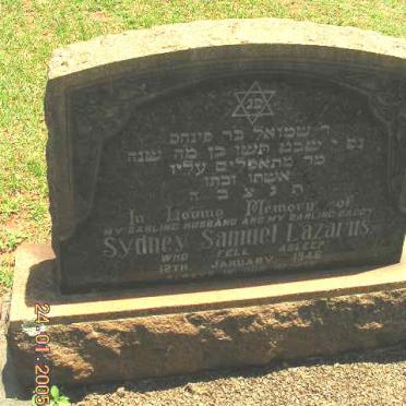 LAZARUS Sydney Samuel -1946