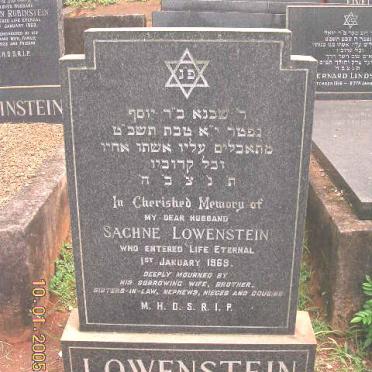 LOWENSTEIN Sachne -1969