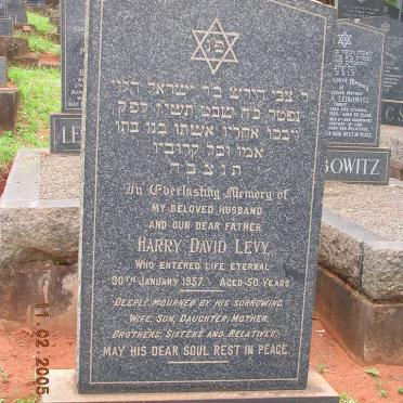 LEVY Harry David -1957