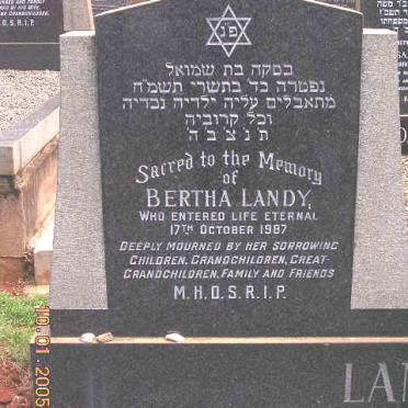 LANDY Bertha -1987
