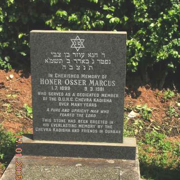 MARCUS Honer Osser 1899-1981
