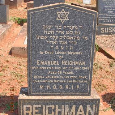 REICHMAN Emanuel -1948