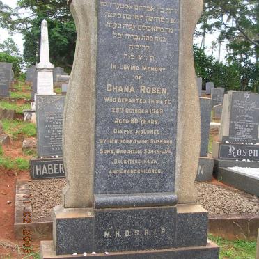 ROSEN Chana -1949