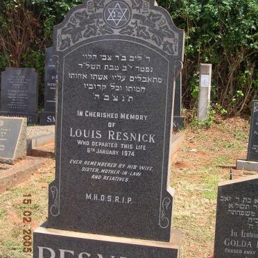 RESNICK Louis -1974