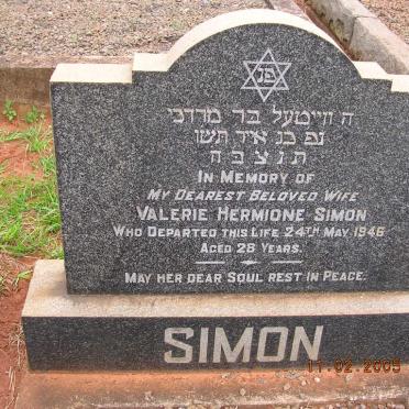 SIMON Valerie Hermione -1946