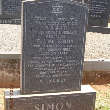 SIMON Elaine -1982