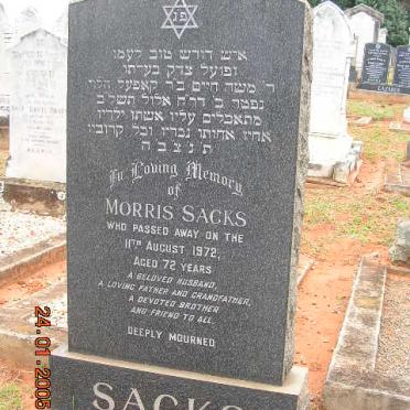 SACKS Morris -1972