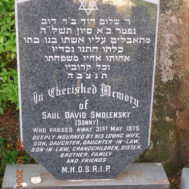 SMOLENSKY Saul David -1975