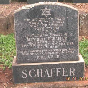 SCHAFFER Mitchell -1965