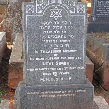 SIMON Levi -1938