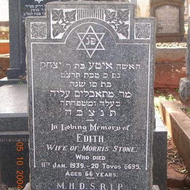 STONE Edith -1939