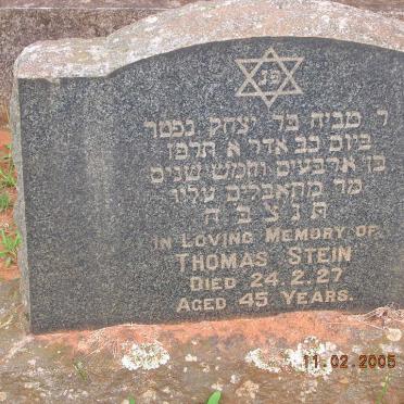 STEIN Thomas -1927