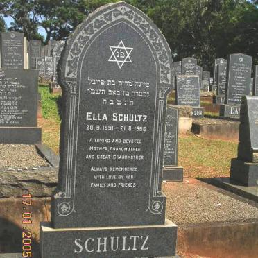 SCHULTZ Ella 1891-1986