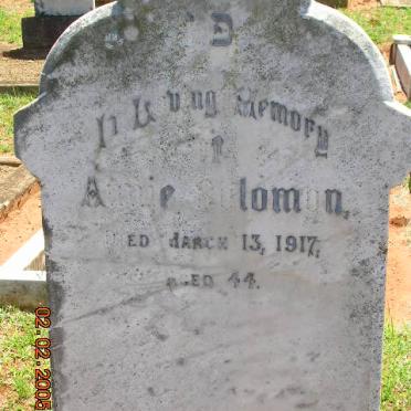 SOLOMON Annie -1917
