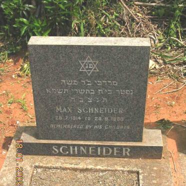 SCHNEIDER Max 1914-1980