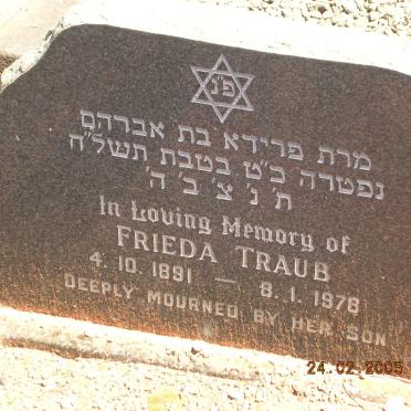 TRAUB Frieda 1891-1978