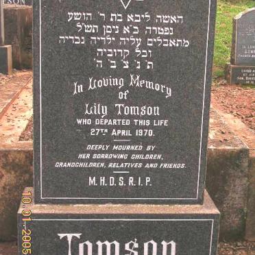 TOMSON Lily -1970