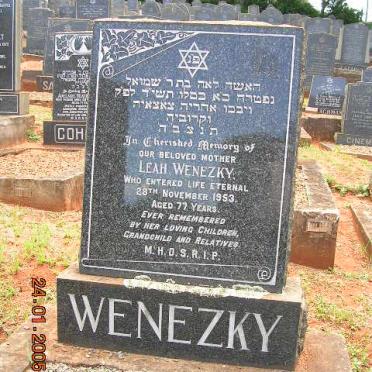 WENEZKY Leah -1953