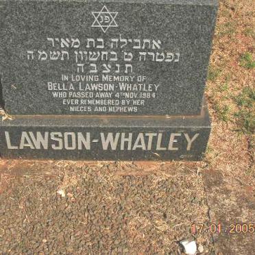 WHATLEY Bella, LAWSON -1984