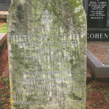 WARTSKI Aaron Joseph -1933