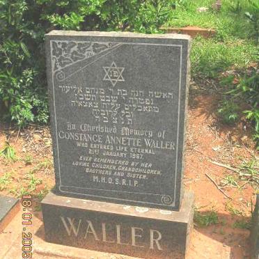 WALLER Constance Annette -1967