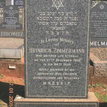 ZIMMERMANN Heinrich -1960