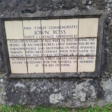 04. John Ross Commemoration plaque