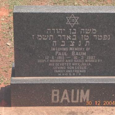 BAUM Paul 1915-1987