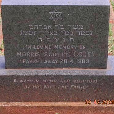 COHEN Morris -1983