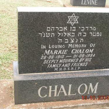 CHALOM Markie 1910-1994